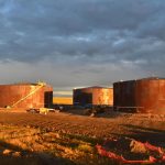 Three API 650 Column Supported Cone Roof Tanks