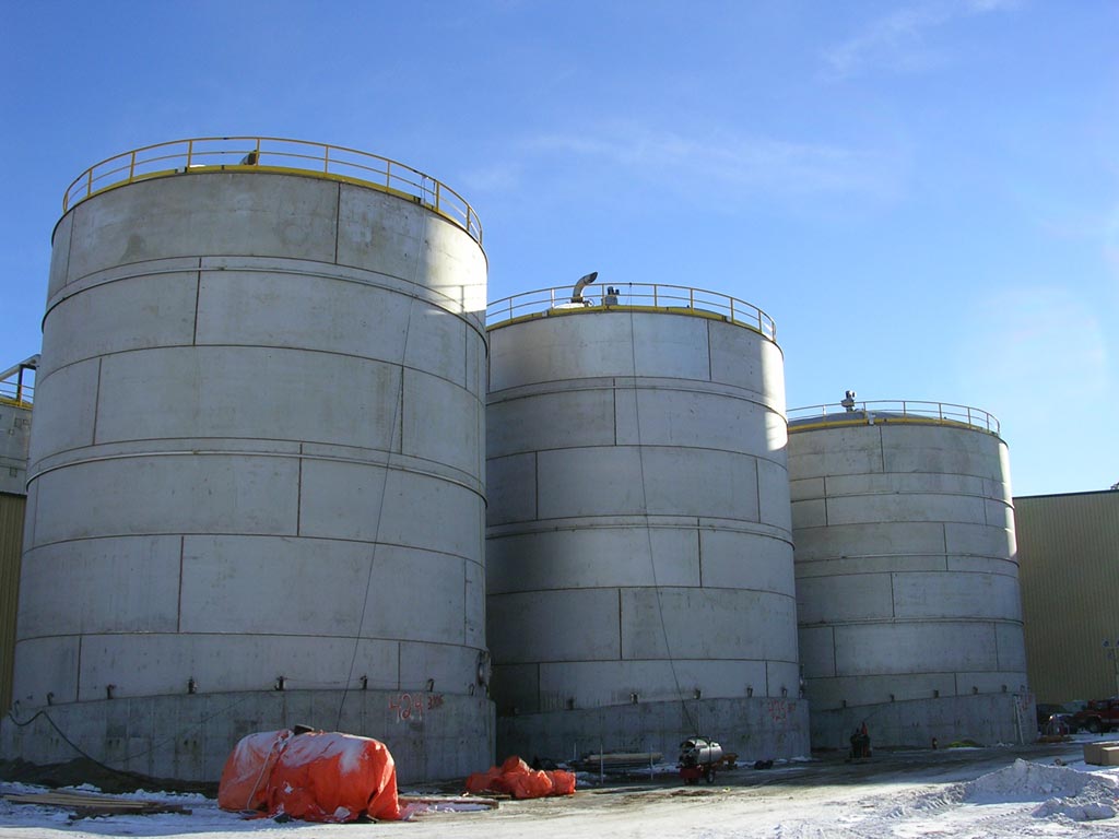 48.5' x 52' High, API 650 Stainless Ethanol Fermenter Tanks