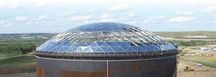 Geodesic Dome Roof Tank