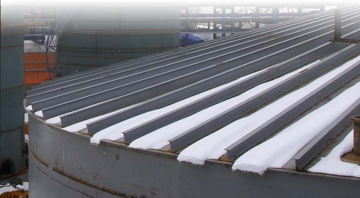 Self Supporting Stiffened Cone Roof Tank
