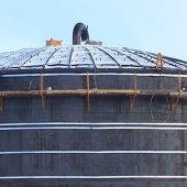 Air Raising a Self Supporting Umbrella Roof