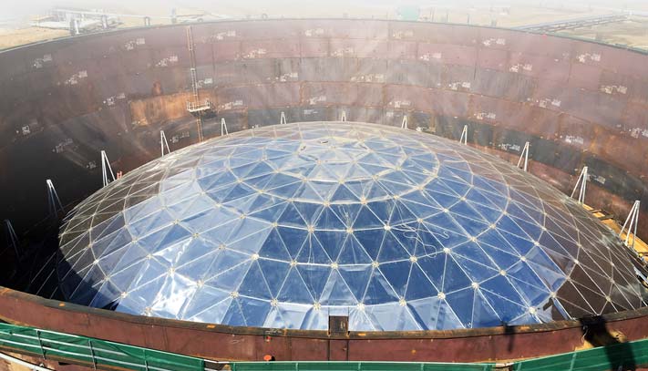 API 650 Tank Geodesic Dome Roof