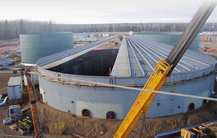 Self Supporting Stiffened Cone Roof Tank