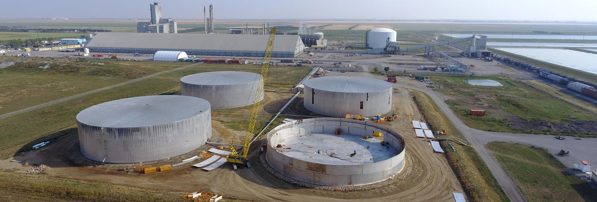 150’ x 39’ API 650 Column Supported Cone Roof Stainless Steel Tank for Urea Ammonium Nitrate Storage