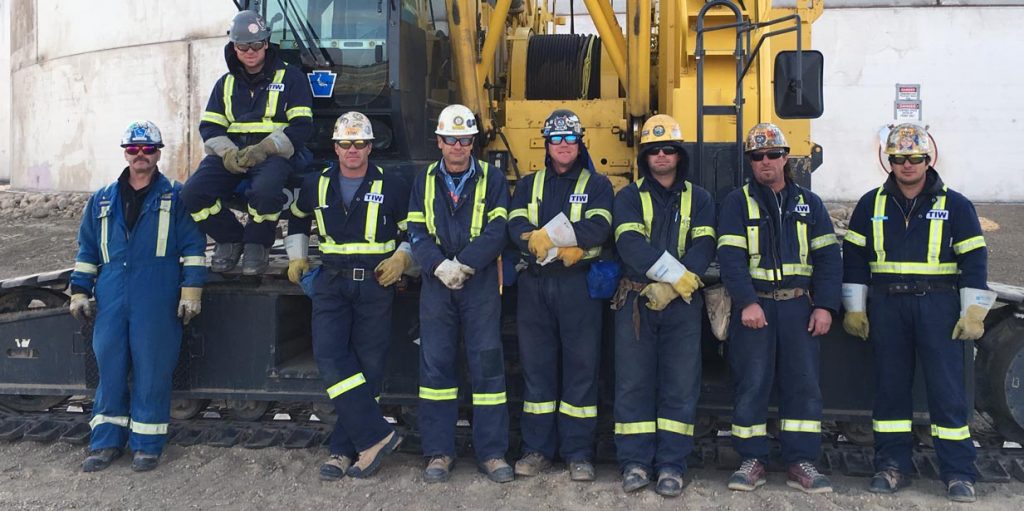 Field Crew from the Largest Stainless Steel tank in North America designed to API 650 standards