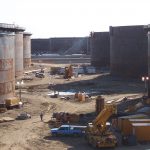 Various Sized Large Diameter API 650 Open Top Floating Roof Tanks Nearing Completion by TIW Steel Platework Inc.