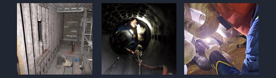 Collage of emergency boiler repair services