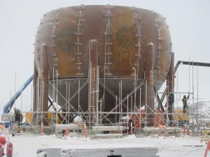 48' ASME Sphere for Butane Storage at a Canadian Refinery