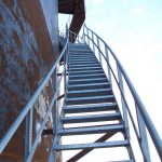 Galvanized Double Stringer Stairwell Access System
